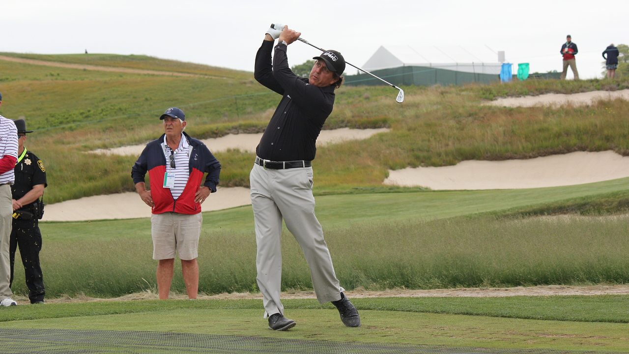 Phil Mickelson at a LIV Golf event